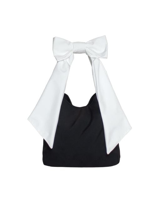 RainSisters Black Moonlight Bow Tote Bag