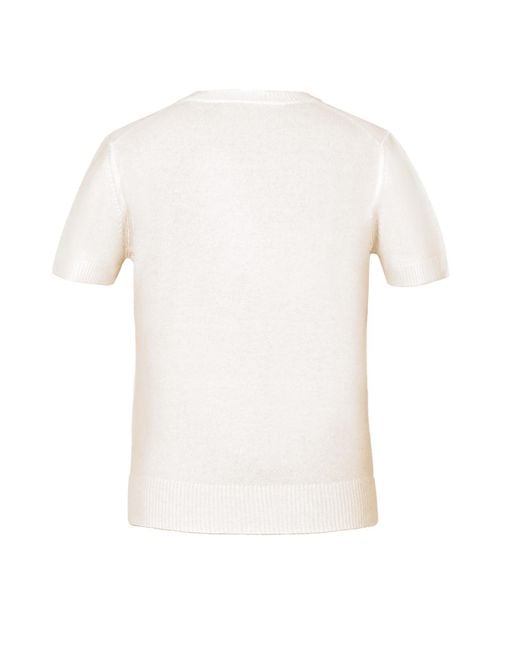 Anse Victorin White Camilla Cashmere Pullover