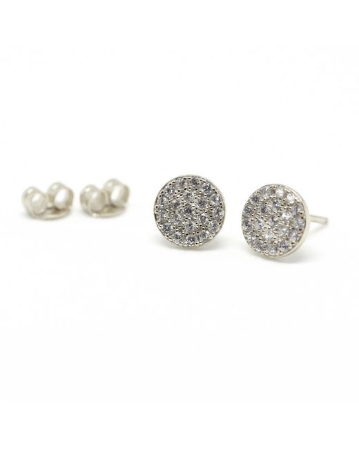 VicStoneNYC Fine Jewelry Metallic Natural Diamond V S E Color Stud Earrings
