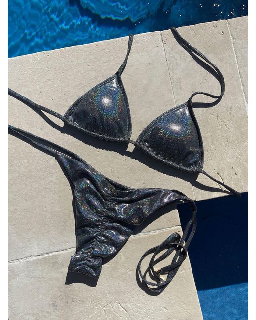 Enez Swim Blue Nova Triangle Bikini Top
