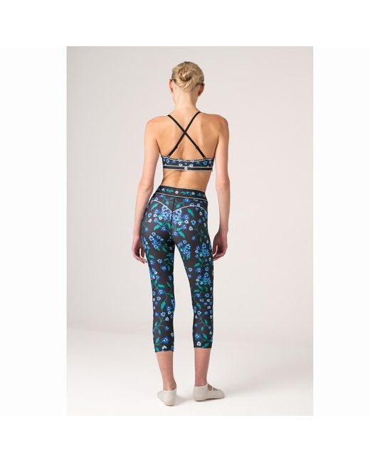 Jessie Zhao New York Blue Garden Nocturne Sports Bra