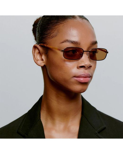 A.Kjærbede Natural Noah Sunglasses Burnt Amber