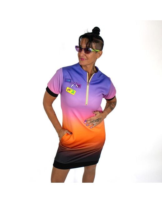 Lalipop Design Purple Ombre Mini Sweatdress