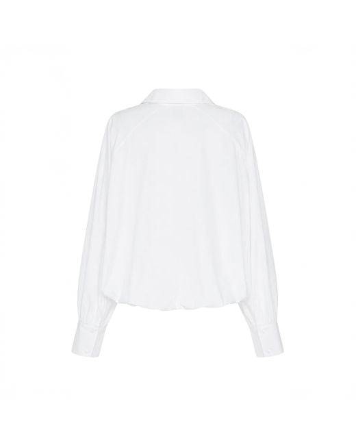 Herfetch White Oversize Basic Shirt