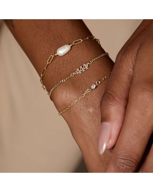 SET & STONES Metallic Angel Numbers Bracelet