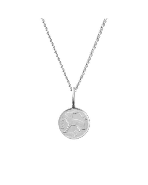 Katie Mullally Metallic Irish 3D Coin Necklace