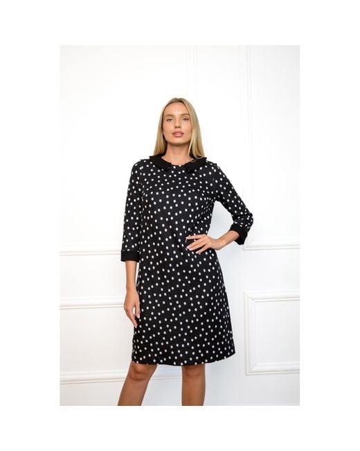 Polka dot dress with pockets hotsell
