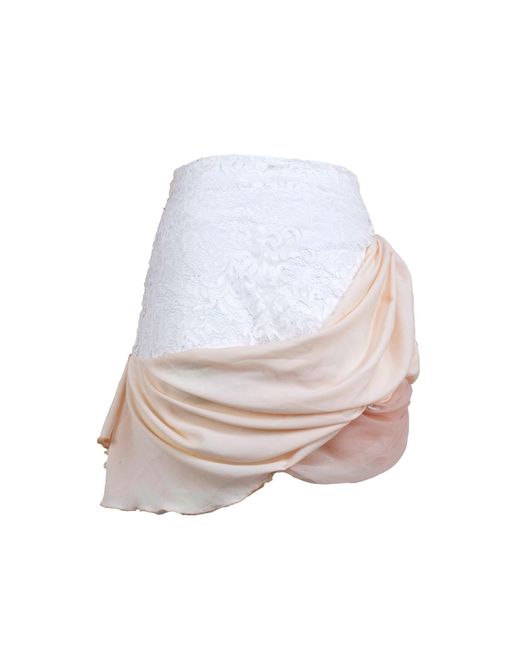Natalia Petruch Pink Ingrid Layered Skirt With Lace