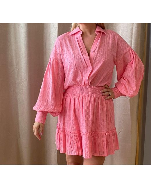 Lula-Ru Pink Ida Cotton Shirt