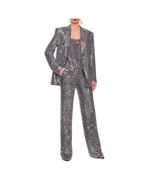 AGGI by HALEWSKI Black Luna Diamond Sequin Blazer
