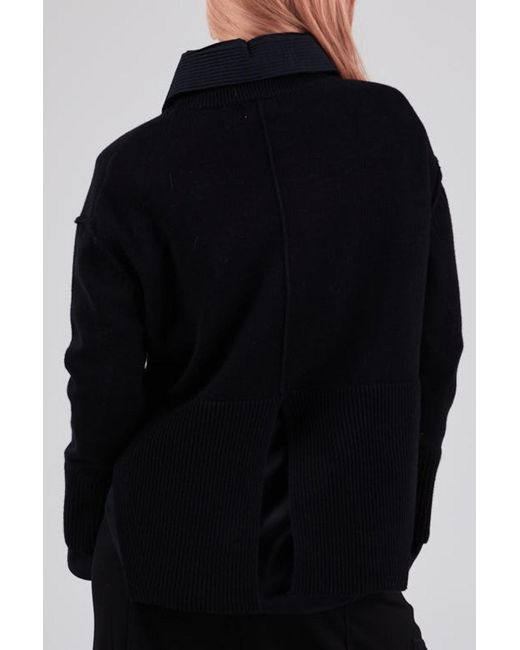 Dref Black Pluto Fitted Sweater