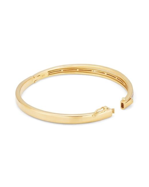 Lulu B London Metallic Classic Cubic Zirconia Bangle