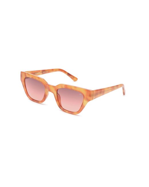 A.Kjærbede Pink Kaws Sunglasses Burnt Amber