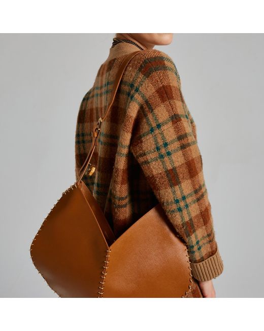 Danni Ro Brown Neutrals Virginia Rhombus Bag