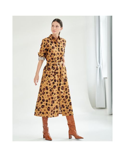 Marianna Déri Metallic Maria Shirtdress Jungle Queen