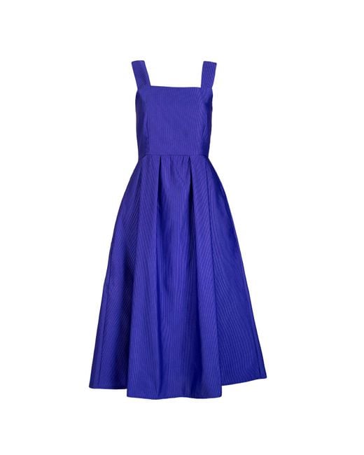 NUMBAT Blue Josephine Vintage-Inspired Midi Pinafore Dress