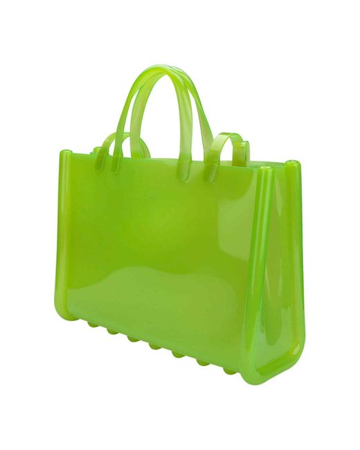 Melissa Green Large Jelly Shopper Ii X Telfar