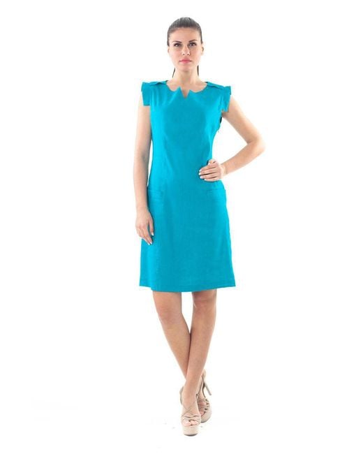 Conquista Blue Shift Dress