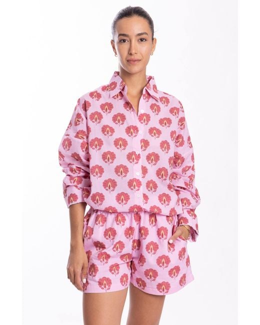 Bindu Pink Robi Blouse