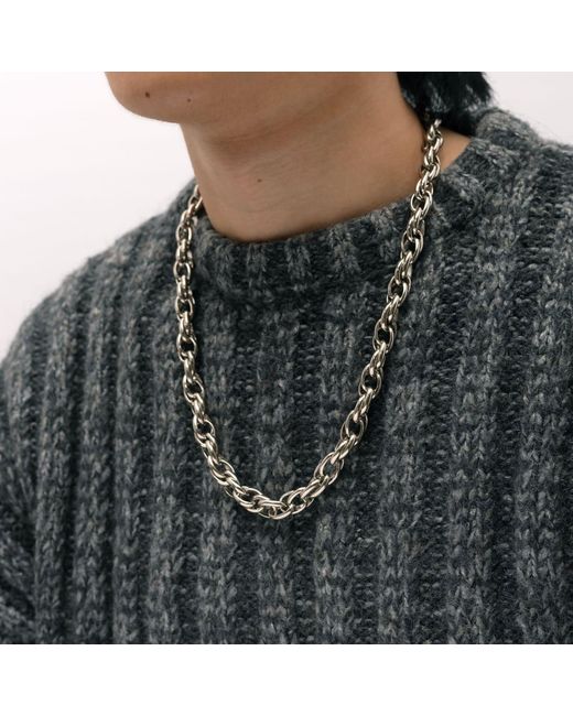 Caramel Vintage Jewellery Metallic Loop De Loop Chain Necklace
