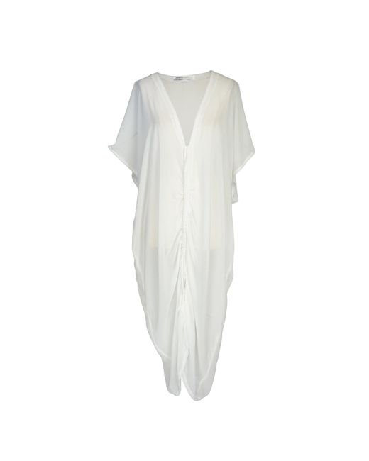 Jennafer Grace White Actius Caftan Kaftan Dress In Ivory