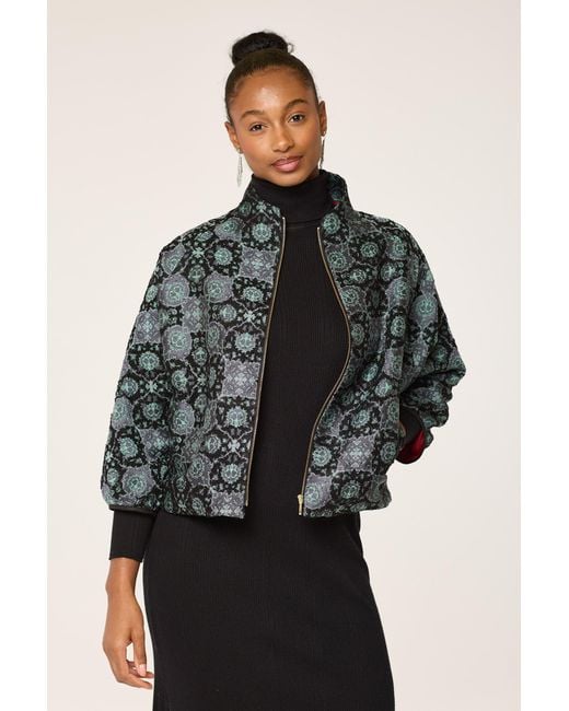 Lioness by Tf Black Lion Pattered Jacket