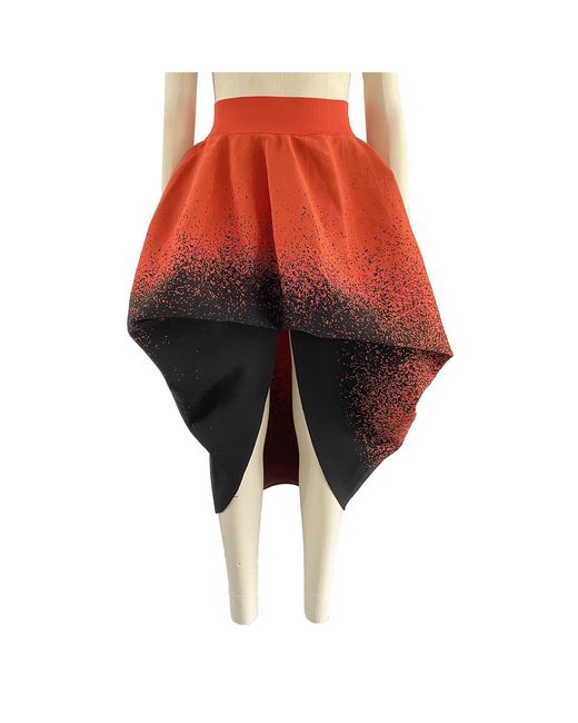 Arto. Green Crazy Brain Midi Skirt