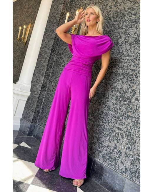Atom Label Purple Carbon Jumpsuit