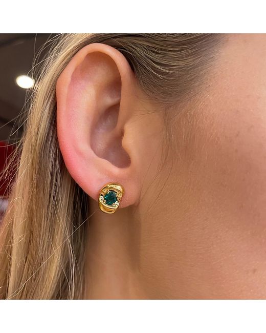 Juvetti Metallic Fava Earrings