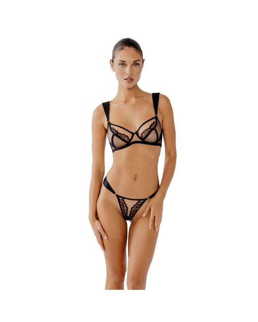 Perilla Lingerie Gray Elin Straps Bra
