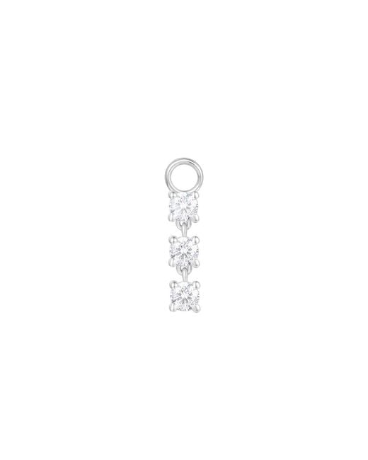 Dyamka White Three Diamonds Charm