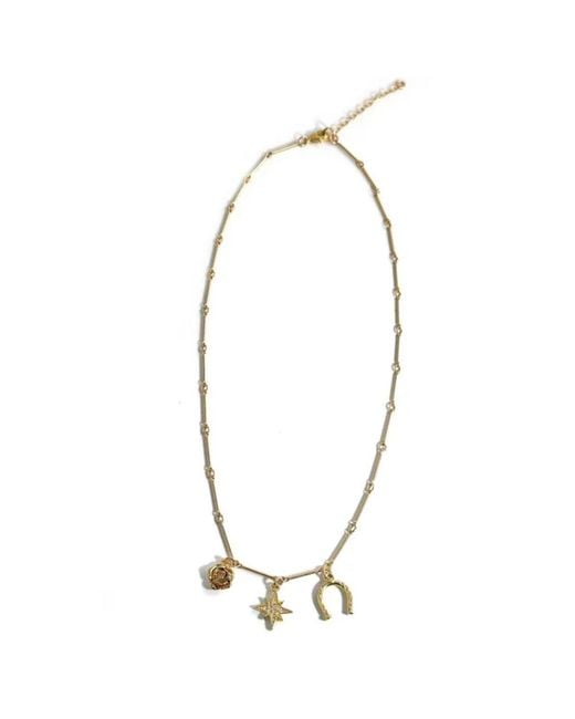 Rachel Nathan Metallic My First Rodeo Necklace