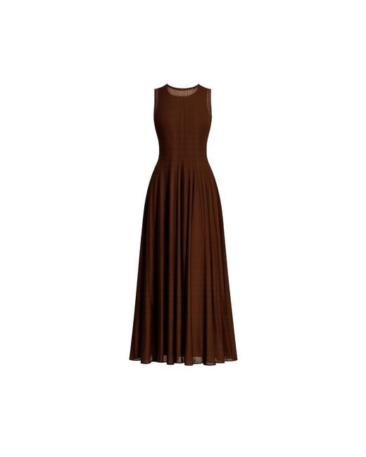 Tantra Spain Sl Brown Long Sleeveless Dress