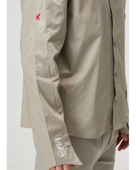Pcfg Natural Neutrals Pure Cotton Woven Shirt Fit Patch for men
