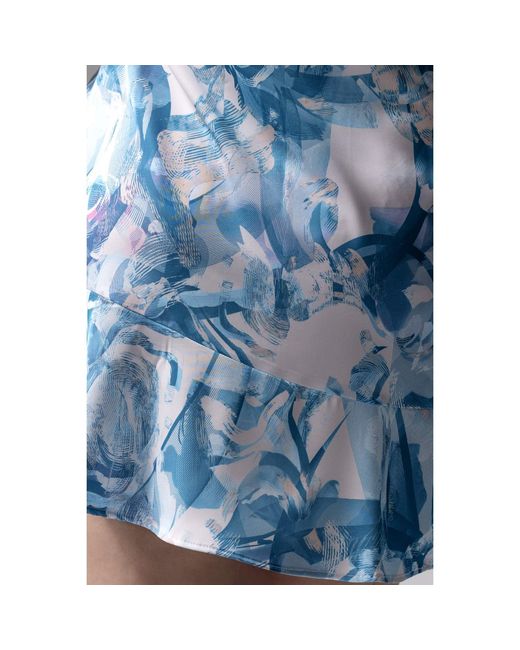 Oh!Zuza Blue Frida Satin Viscose Mini Camisole Nightdress