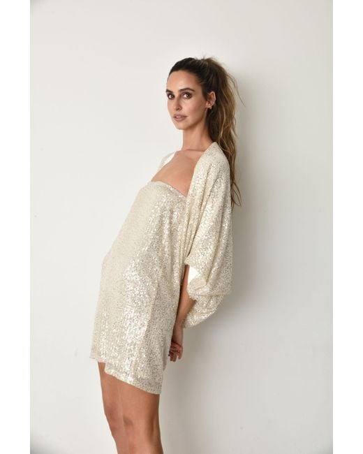 Muche Et Muchette Natural Cheri Sequins Skirt/Mini Dress
