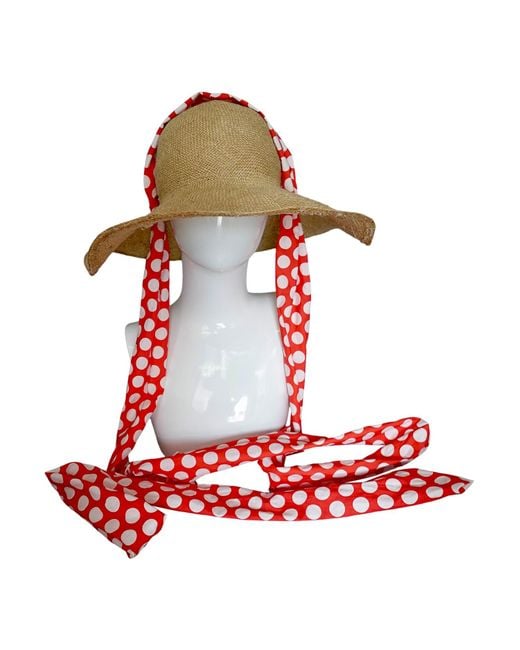 Romer Millinery Pink Neutrals Floppy Brim Hemp Rope Sun Hat With Multi Ties