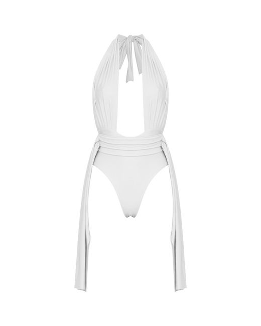 ANTONINIAS Plonger One Piece Swimwear In White