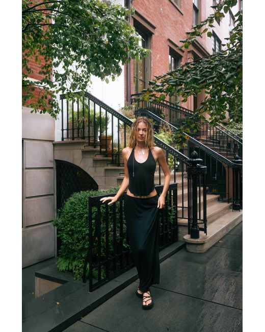 Sâb Studio Black Isla Halter Top