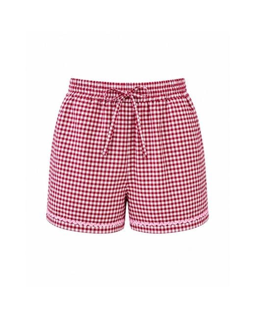 Mind Traveler Red Short Marta Vichy Burgundy