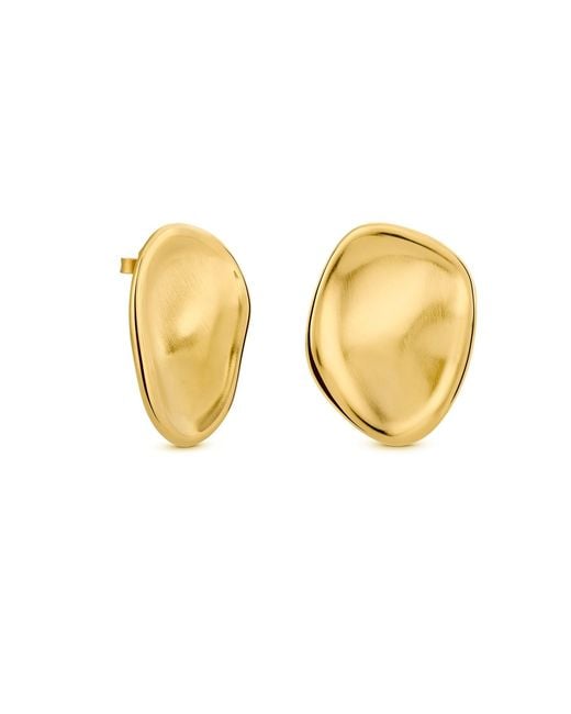Joidart Metallic Large Golden Earrings Cala