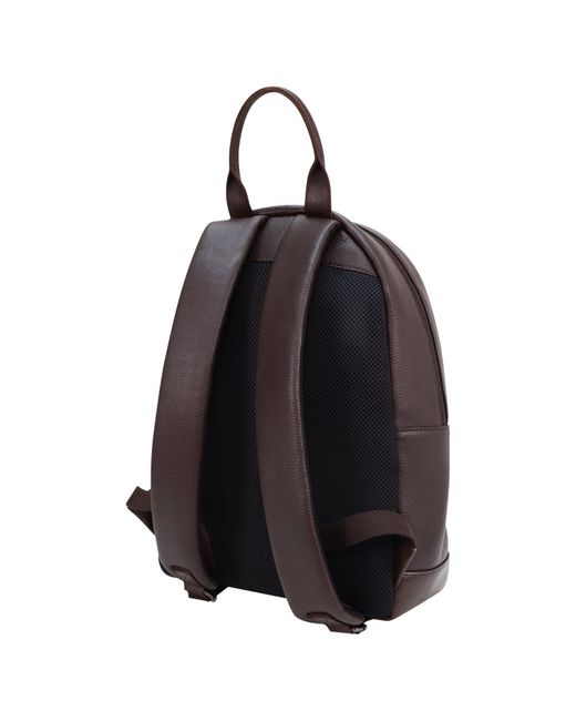 Storm Brown Cares Leather Backpack for men