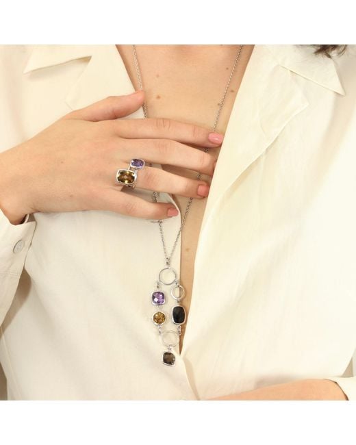 The Jewellery Store London Metallic Desert Sunrise Quartz Ring