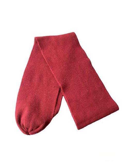 Lula-Ru Red Cashmere Scarf