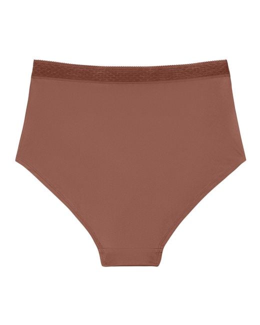 Uwila Warrior Brown High Waisted Soft Silk Briefs- Toffee