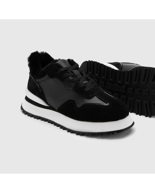 Ilvi Black Jose Suede Leather Sneaker