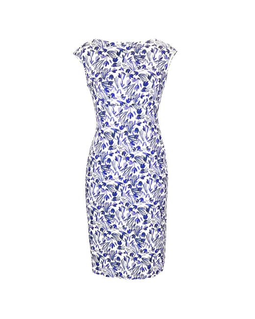 Alie Street London Blue Petite Pippa Shift Dress
