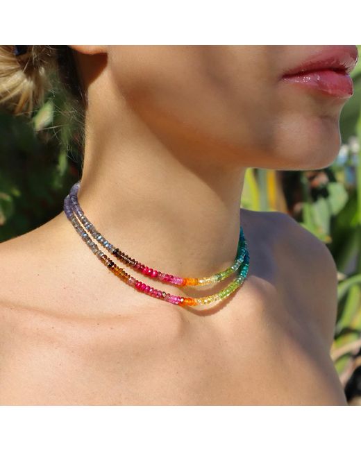 Mineralgems•Studio Multicolor Choker With Precious Gemstones