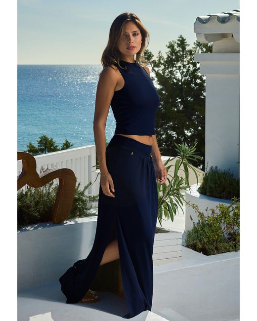 Chic by Lirette Blue Maxi Rok Natural