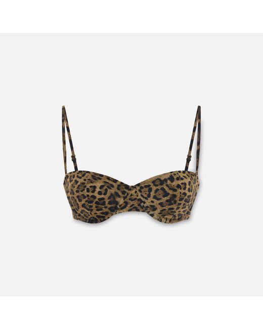 Pcfg Brown The Solar Reflections Balconette Bikini Top